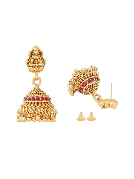 Yellow Chimes Antique Temple Jewelry Set - Image 2