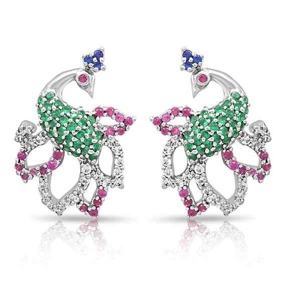 Sterling Silver Peacock Jewelry Set - Image 3