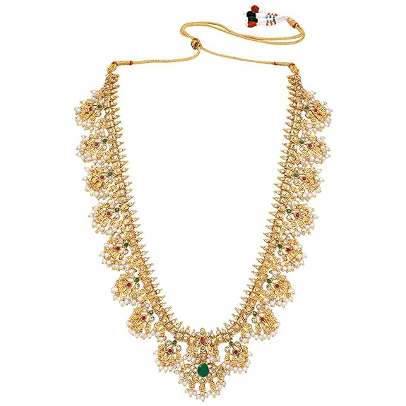 Ethnic Beaded Necklace & Earrings Set - Image 2