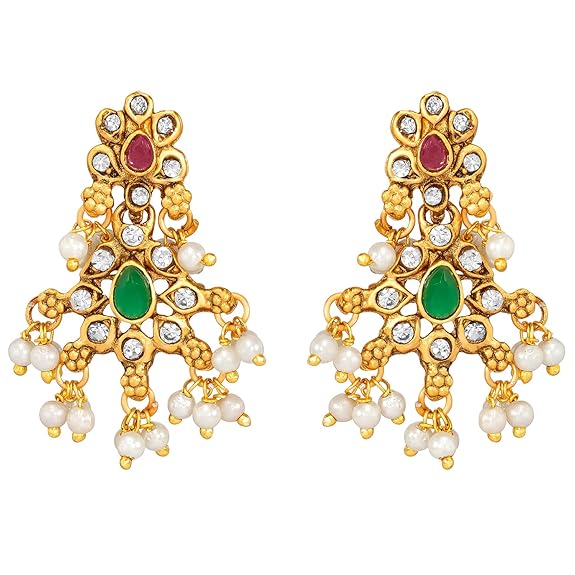 Ethnic Beaded Necklace & Earrings Set - Image 3