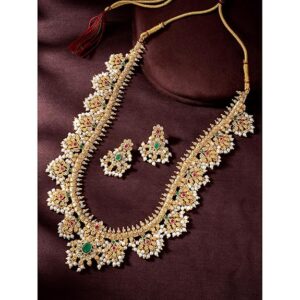Ethnic Beaded Necklace & Earrings Set